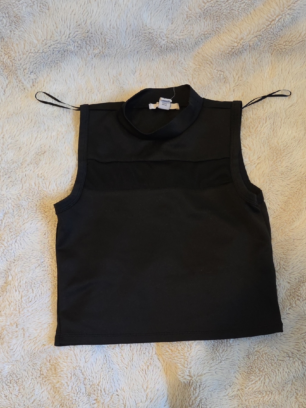 Streetwear Society Black Sleeveless Mock Neck Tank Top